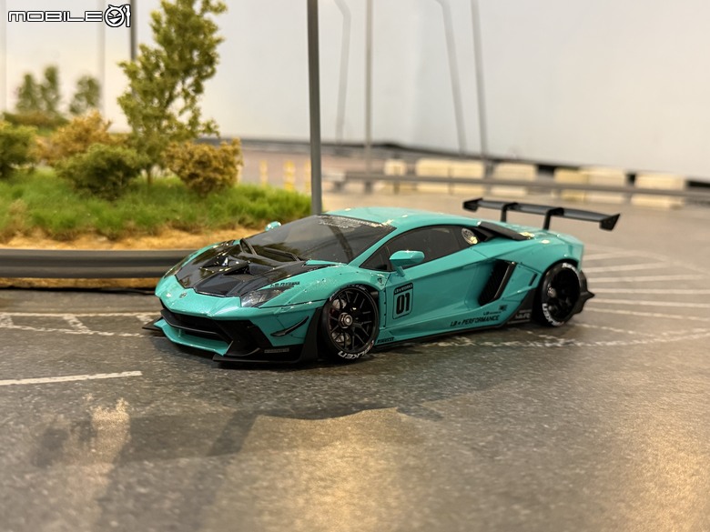 【遙控模型】LB★Works Lamborghini Aventador Limited Editon Ver.2 - DriftArt 4 蒂芙妮藍