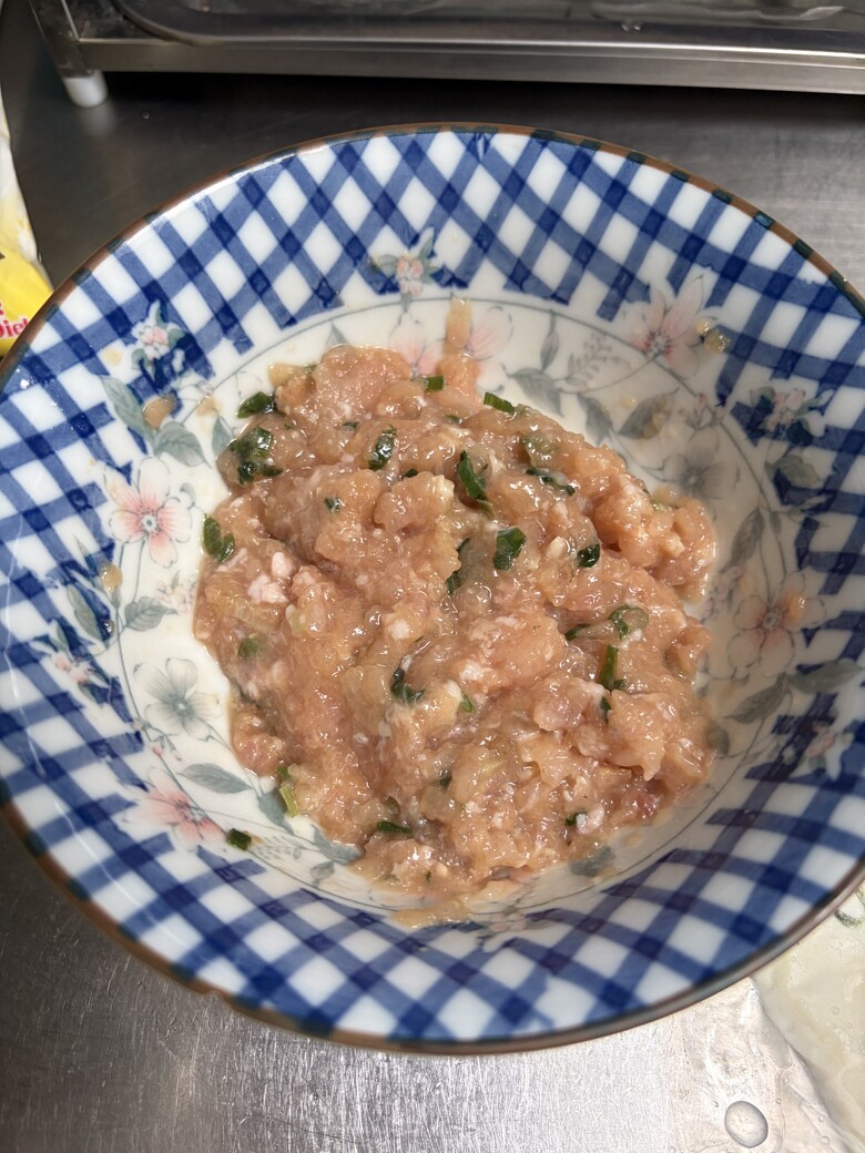 氣炸雞肉蔥餅