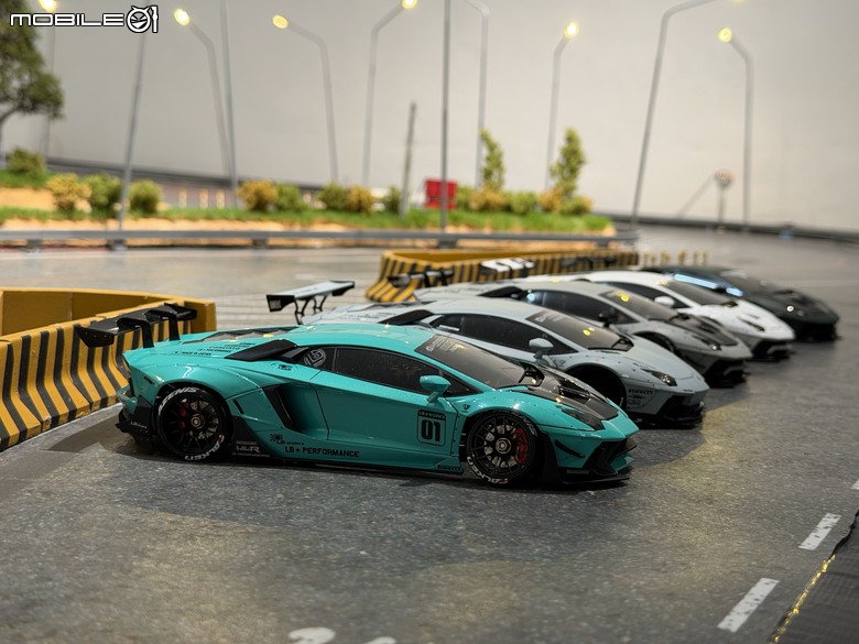 【遙控模型】LB★Works Lamborghini Aventador Limited Editon Ver.2 - DriftArt 4 蒂芙妮藍