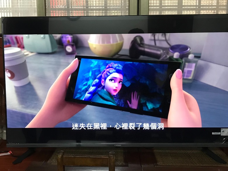 點我看大圖 奇美 TL-50G300 使用評價:暗色系畫面看不清楚、彩色畫面跟聲音還可以、app執行的速度不快也不適合裝多、較適合輕度串流影音使用者的智慧電視
