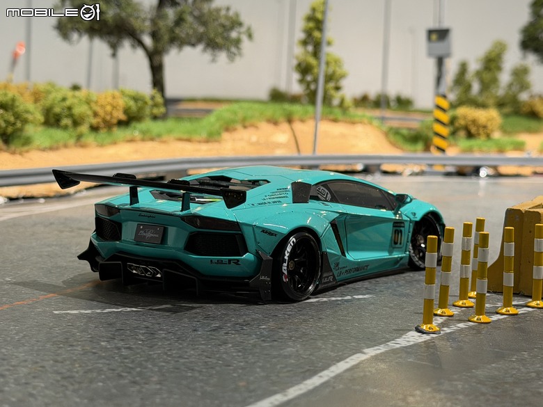 【遙控模型】LB★Works Lamborghini Aventador Limited Editon Ver.2 - DriftArt 4 蒂芙妮藍