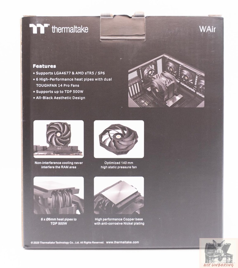 點我看大圖 工作站用空冷 Thermaltake曜越 WAir塔散