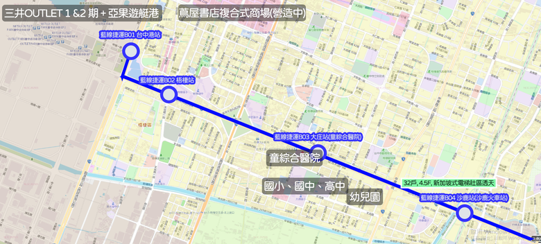 🌟 梧棲【新加坡式電梯透天】藍線捷運B4站 清水模質感風 車程4分鐘沙鹿家樂福商圈 藍線捷運增值透天 空拍分享