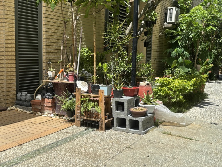 休假時就是搞東搞西搞園藝