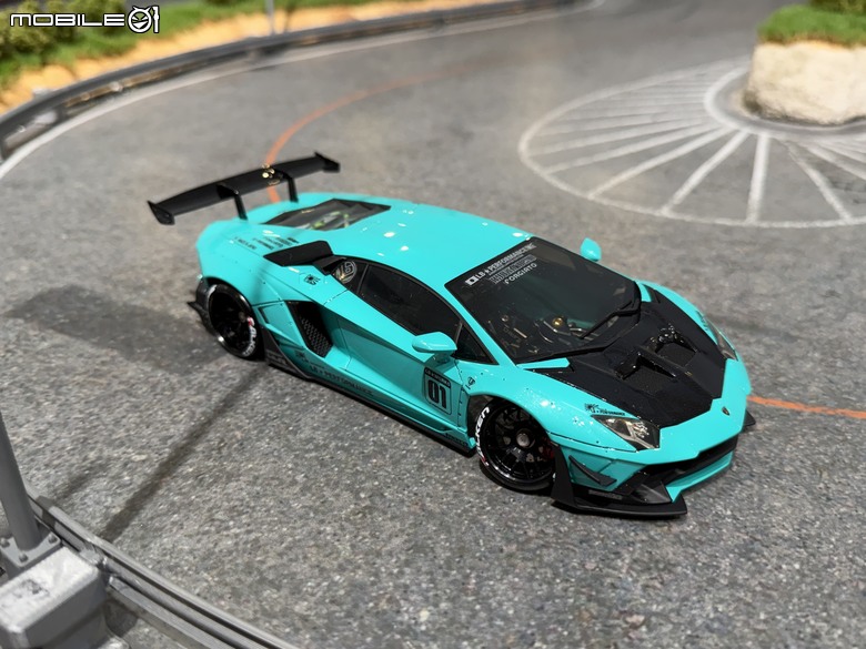 【遙控模型】LB★Works Lamborghini Aventador Limited Editon Ver.2 - DriftArt 4 蒂芙妮藍