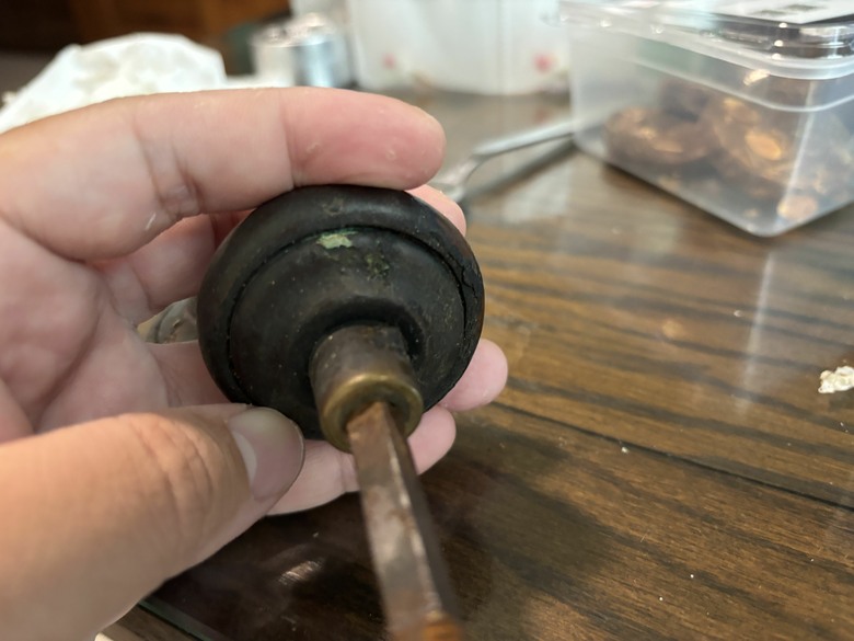 昭和銅製老件整理翻新,各位家裡還有這種五金嗎?