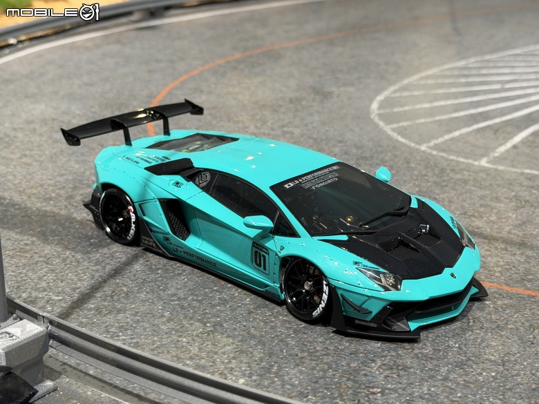 【遙控模型】LB★Works Lamborghini Aventador Limited Editon Ver.2 - DriftArt 4 蒂芙妮藍