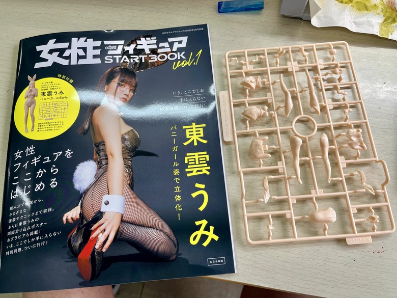 開箱和製作1/20 東雲海兔女郎模型！