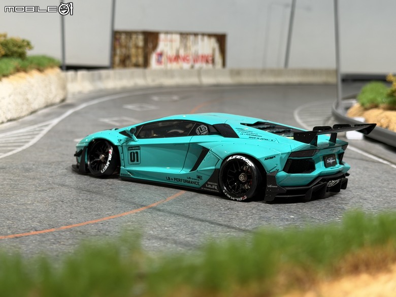 【遙控模型】LB★Works Lamborghini Aventador Limited Editon Ver.2 - DriftArt 4 蒂芙妮藍