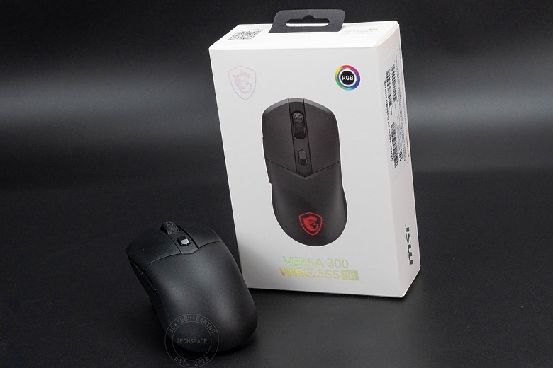 微星 VERSA 300 WIRELESS 8K 電競滑鼠開箱：66g 超輕量搭 8000Hz 輪詢率、196 小時續航