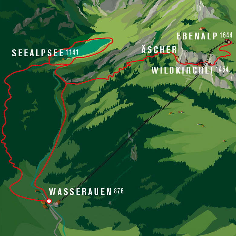 瑞士-阿彭策爾|依本立 Ebenalp 與湖山湖 Seealpsee 健行之旅