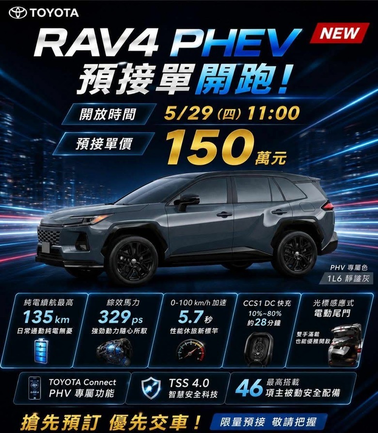 RAV4 PHEV 只要150萬，真的嗎？