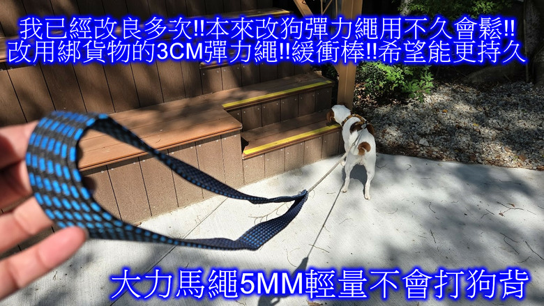 自製狗狗跑步牽繩!輕量化不會打背