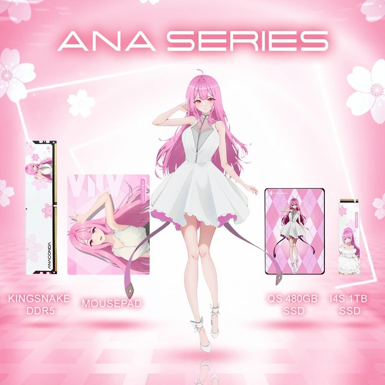 巨蟒 anacomda 巨蟒 ANA 特仕版 I4S 二次元少女走進 M.2 插槽