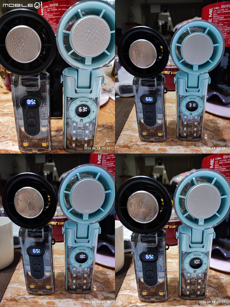 JF158透明摺疊制冷風扇(米覓同規mimax P3000)開箱測試