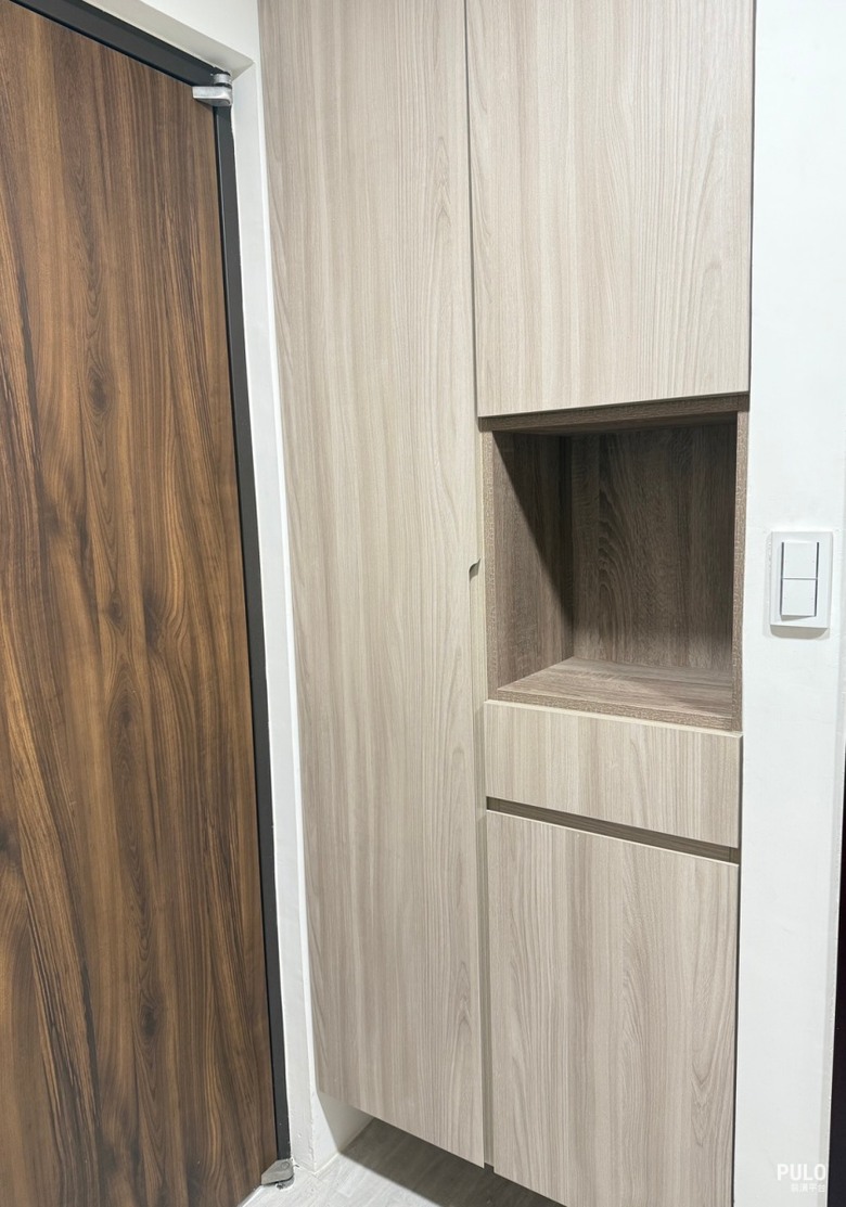 【開箱】桃園中古屋輕裝潢,13坪小宅用系統櫃隔出獨立臥室