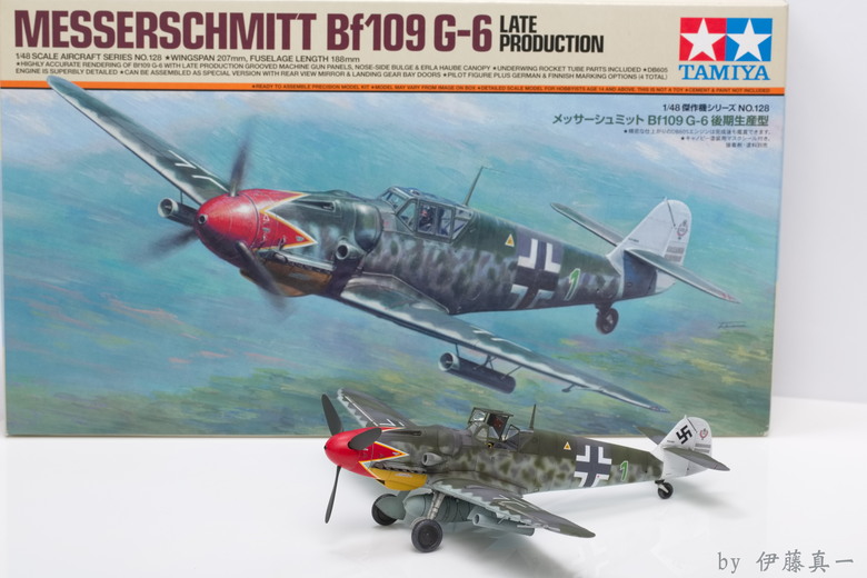 【模型樣品製作】TAMIYA 1/48 Bf109 G-6 後期型 #61128