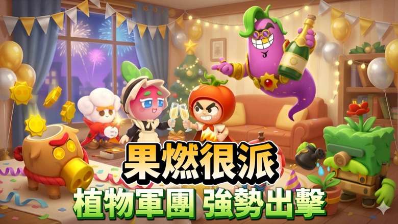 《果燃很派》Plants on Fire: Strategy Arena 6月2日更新 塔防X自走棋X卡牌構築三大熱門玩法碰撞 | 率領植物小隊迎戰全球玩家 3分鐘對局 合成升級 卡組搭配 擊潰對手