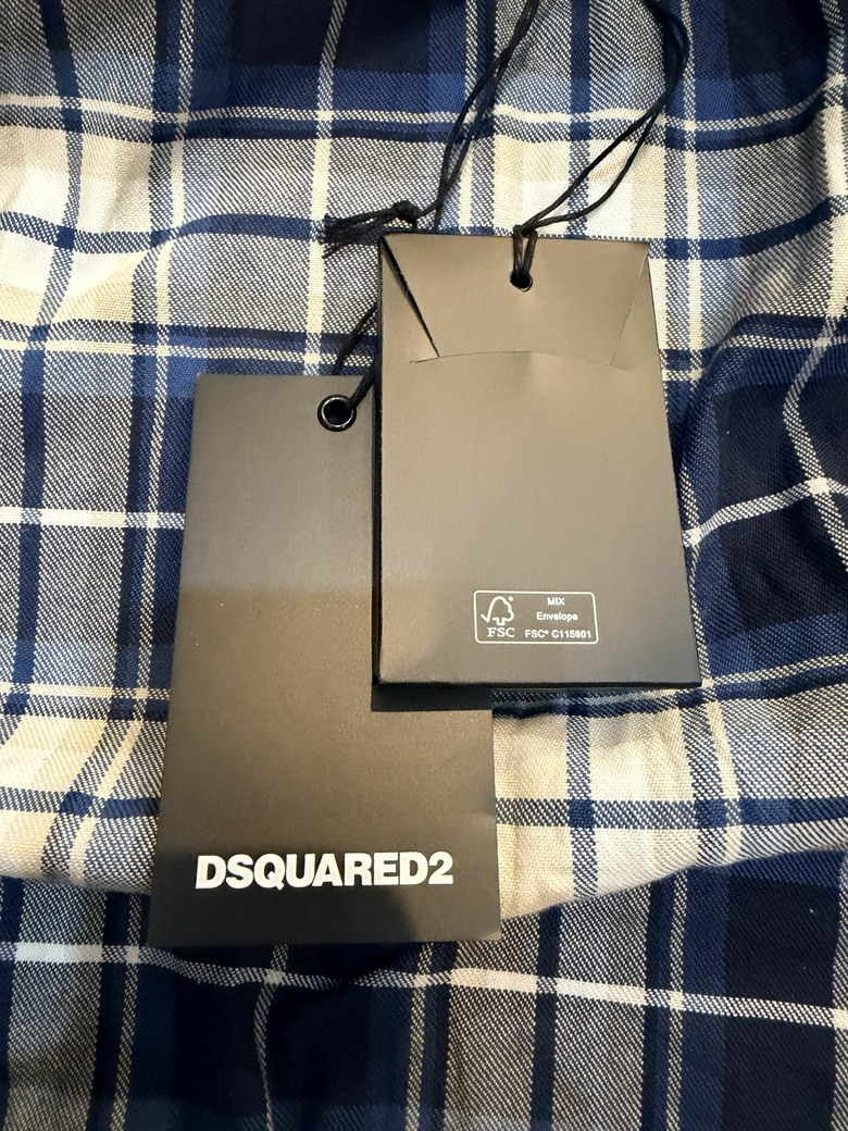 「開箱」DSQUARED2異材質拼接襯衫