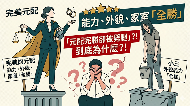 【看了都覺得生氣】原配完勝小三還被劈腿?這世道真的太扯了!!