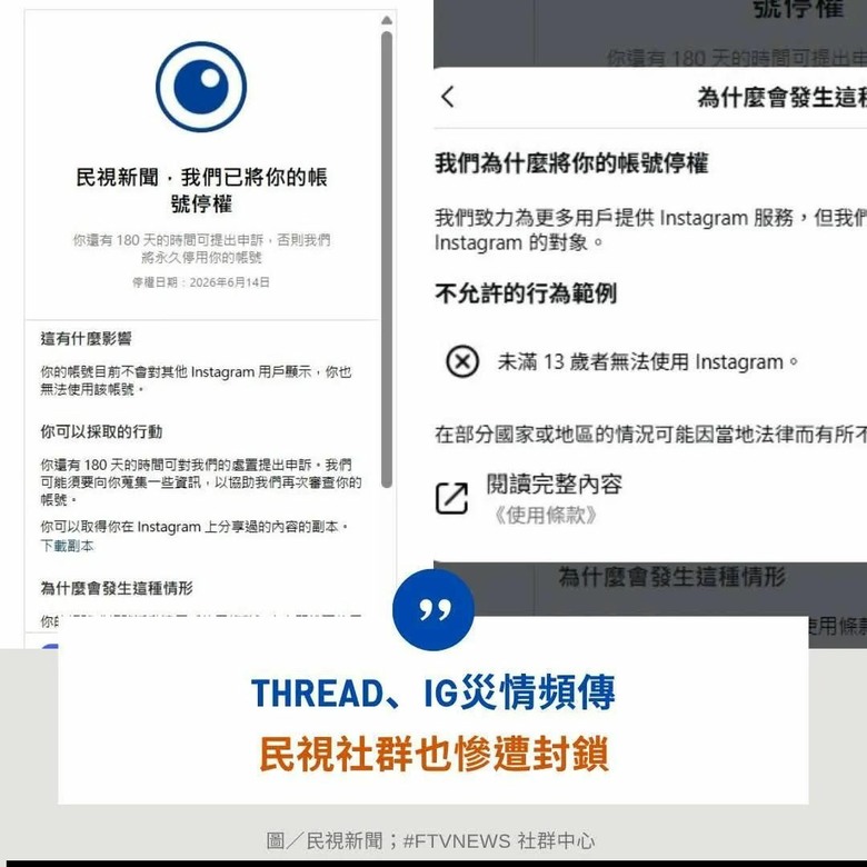 造謠媒體被停權
