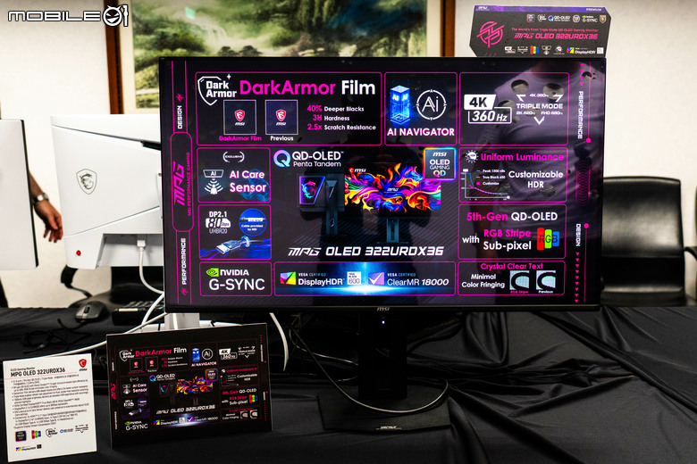 【Computex 2026】一台螢幕包辦三個解析度／更新率設定 微星推出 UHD／QHD／FHD 三模切換顯示電競螢幕 MPG OLED 322URDX36