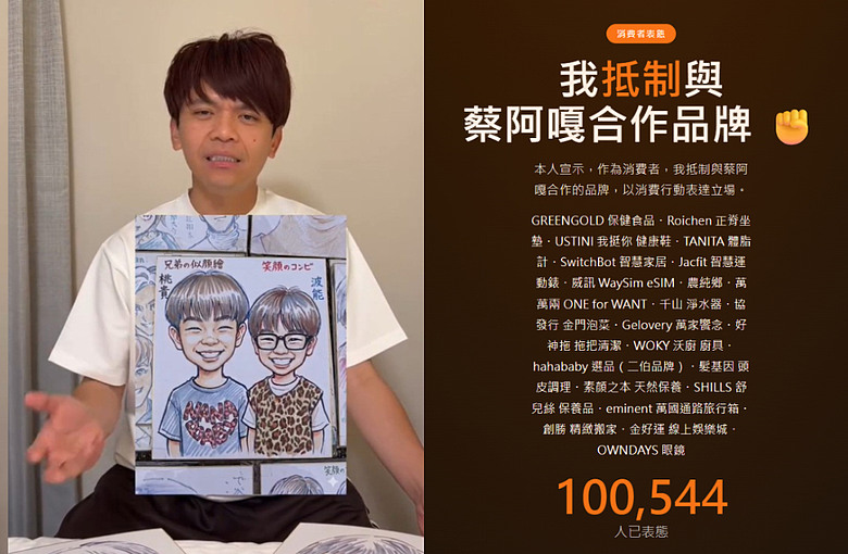 蔡阿嘎甩鍋「政治操作」質疑日媒《Record China》是大陸業者經營