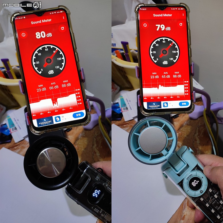 JF158透明摺疊制冷風扇(米覓同規mimax P3000)開箱測試
