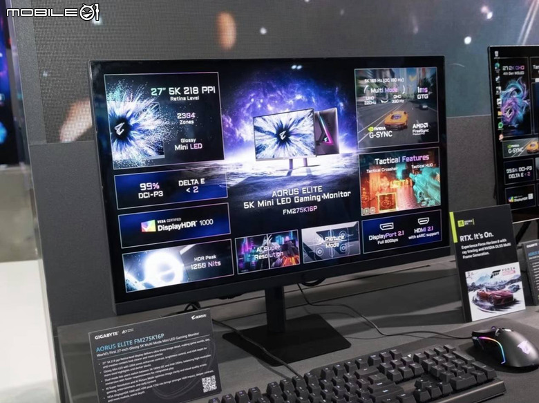 [COMPUTEX] 技嘉40週年INFINITY藍圖 (主機板、顯示卡、5K MINI LED、雕妹機、電競筆電)