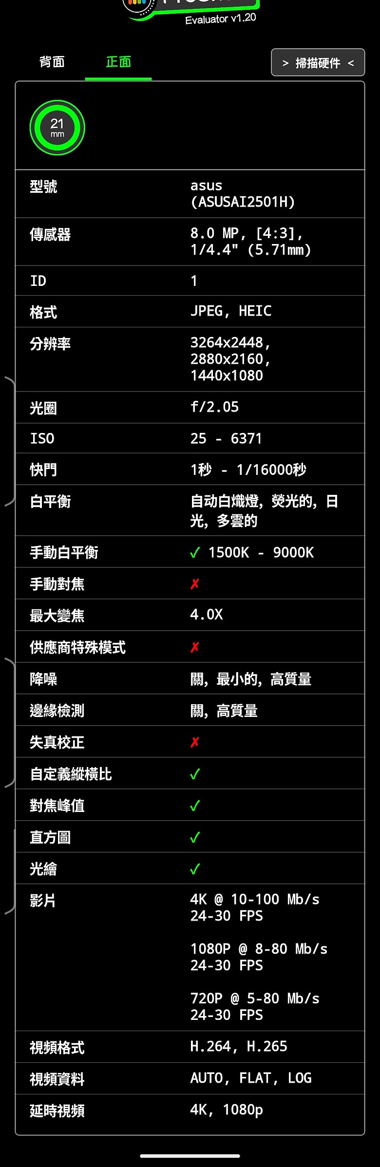 甘有可能? zenfone12 4K錄影快門可以4秒?