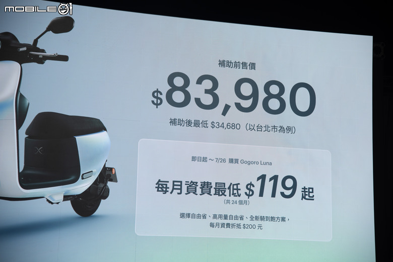 Gogoro全新女性車款Luna正式發表！訂價83,980元，超輕中駐用手壓都能立！