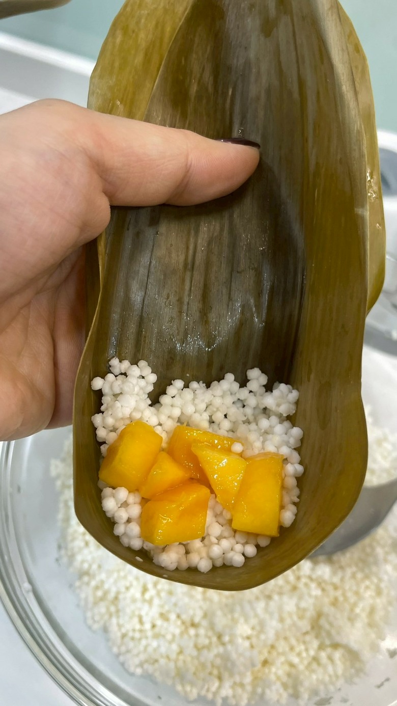 端午節來做應景的冰涼水果粽