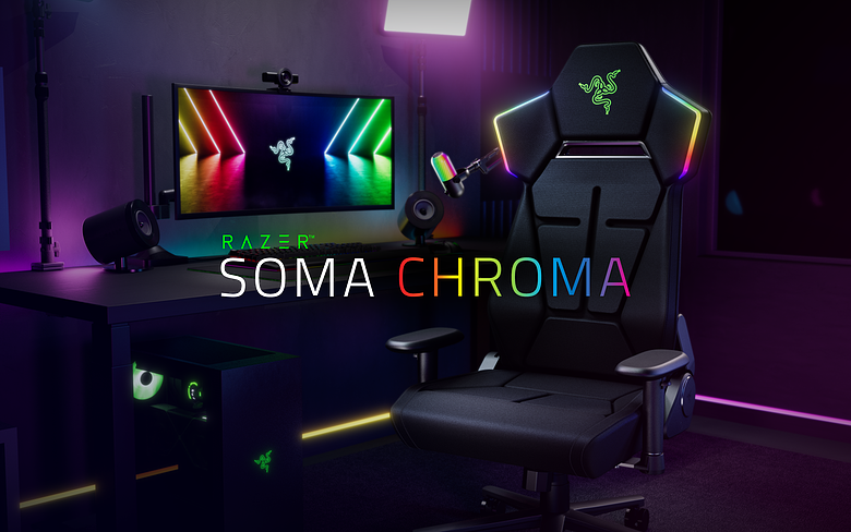 【新訊】願望成真！ Razer 推出 Soma Chroma RGB 電競椅提供最強沈浸式遊戲體驗