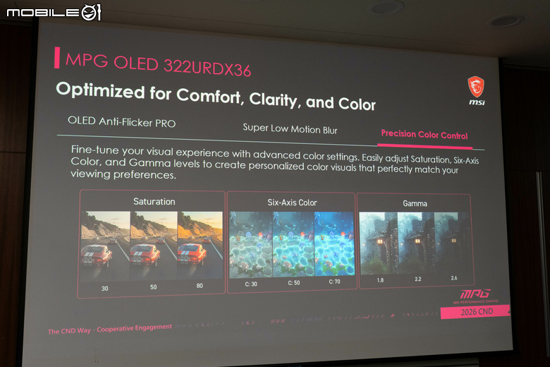 【Computex 2026】一台螢幕包辦三個解析度/更新率設定 微星推出 UHD/QHD/FHD 三模切換顯示電競螢幕 MPG OLED 322URDX36