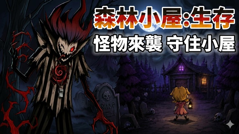 《森林小屋：生存》Forest Cabin: Survive 6月12日更新 合成防禦塔、升級防線、Roguelike 技能連招 | 夜幕降臨 鬧鬼森林 怪物蠢蠢欲動 在無盡危機中堅守到黎明