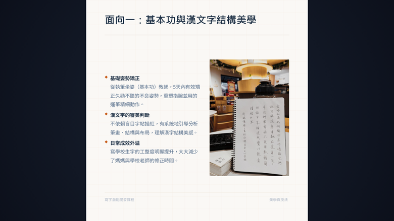 【質性研究】硬筆書法親子共學的潛在效益質性分析報告