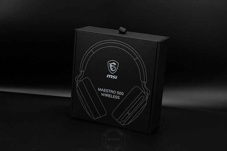 點我看大圖 告別電量焦慮!MSI MAESTRO 500 WIRELESS 無線電競耳機開箱:90 小時續航太狠,還有超低延遲與 6 麥降噪