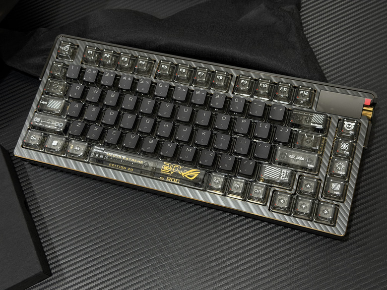 【開箱】24K鍍金aka尊爵不凡版敗家之眼｜ROG 20週年限定版鍵鼠組+鍵帽
