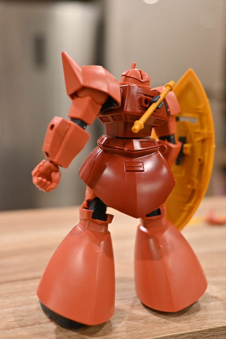 紅色有角三倍速【全家人的驚喜】HGUC MS-14S 夏亞專用傑爾古格 開箱分享
