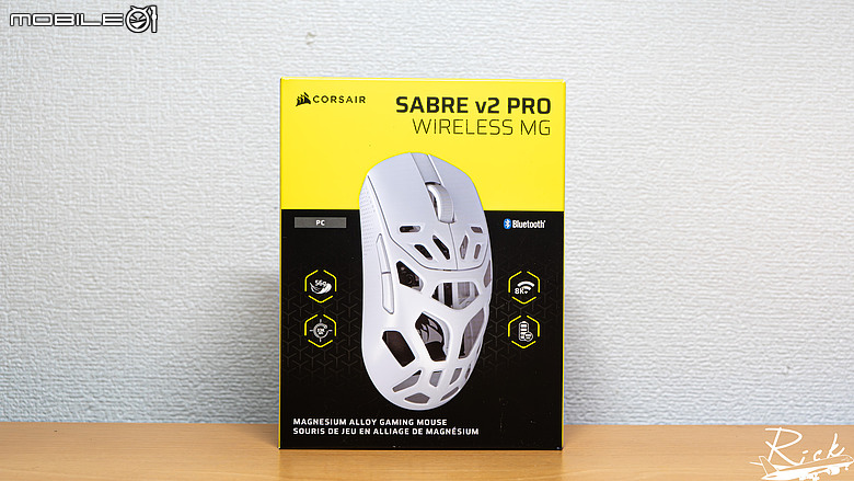 【開箱】賊船鎂合金滑鼠與首款玻璃墊 | CORSAIR SABRE v2 PRO WIRELESS MG WHITE & MM GLASS LARGE