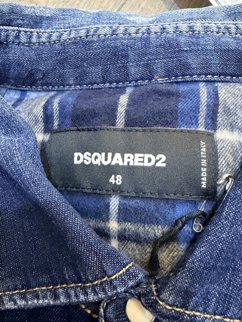 「開箱」DSQUARED2異材質拼接襯衫