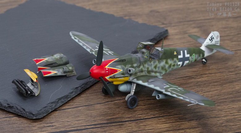 【模型樣品製作】TAMIYA 1/48 Bf109 G-6 後期型 #61128