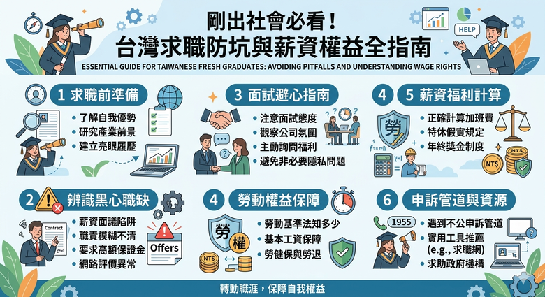 2026 剛出社會必看！台灣求職防坑與薪資權益全指南