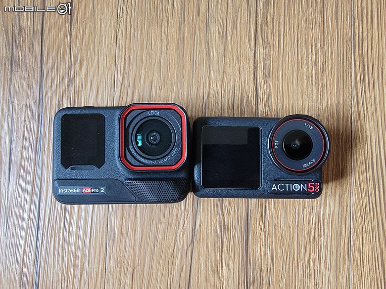 點我看大圖 insta360 Ace Pro 2 與 DJI Action 5 Pro 二少爺不專業開箱 及簡易對比心得分享
