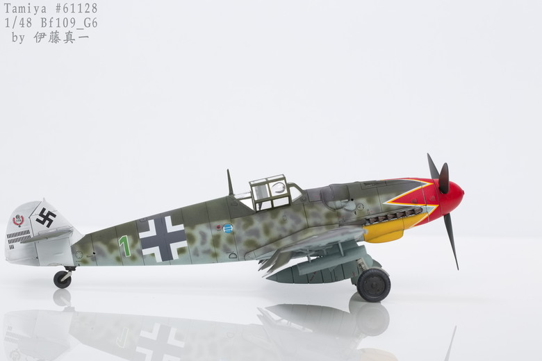 【模型樣品製作】TAMIYA 1/48 Bf109 G-6 後期型 #61128