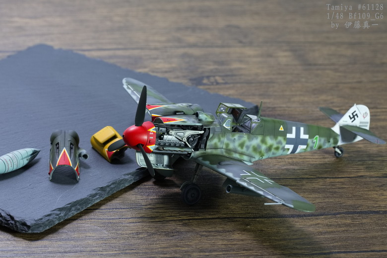 【模型樣品製作】TAMIYA 1/48 Bf109 G-6 後期型 #61128