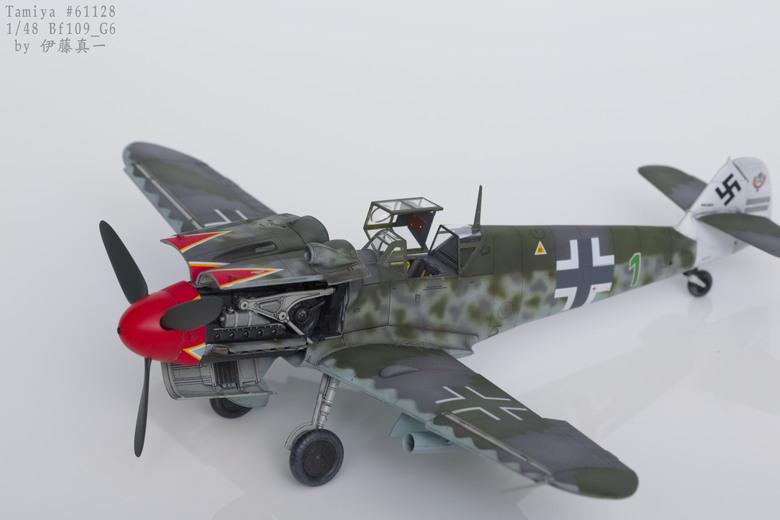 【模型樣品製作】TAMIYA 1/48 Bf109 G-6 後期型 #61128