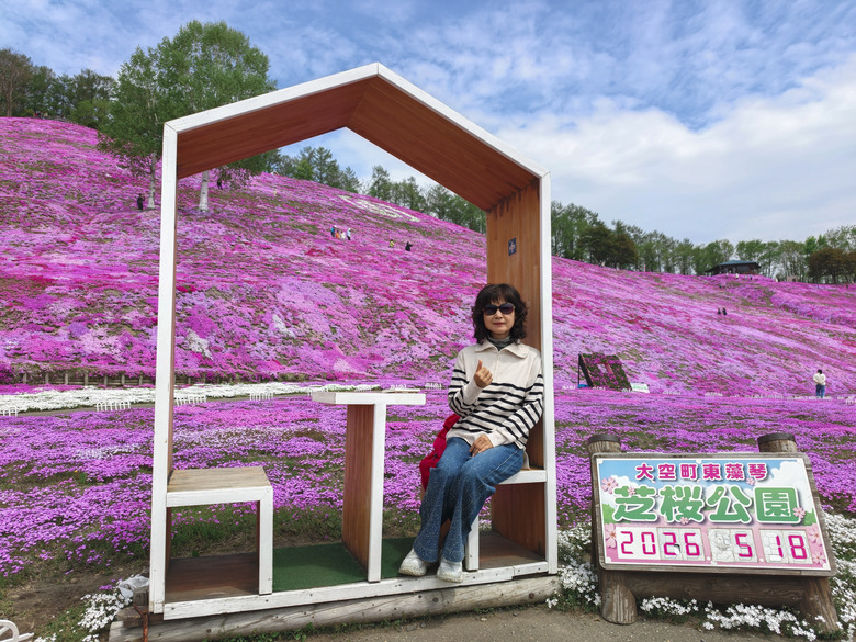 點我看大圖 日本-北海道 五月賞芝櫻&鬱金香 |東藻琴芝櫻|瀧上公園|上湧別町鬱金香