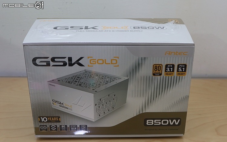 安鈦克 Antec GSK Gold V2 平價全白壓紋線 850W