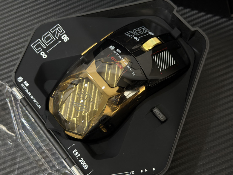 【開箱】24K鍍金aka尊爵不凡版敗家之眼｜ROG 20週年限定版鍵鼠組+鍵帽